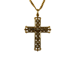 Pendentif croix en or