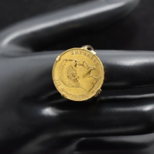 Bague d'occasion montée d'une 20F Napoléon