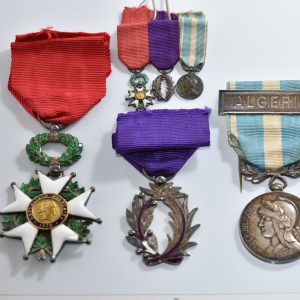 Médailles militaire ensemble d'un officier colonial