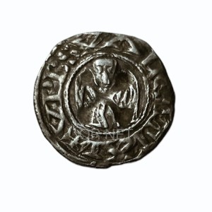 Denier d'argent de poids fort pour Valence avec l'évêque PONS (1037-1056).