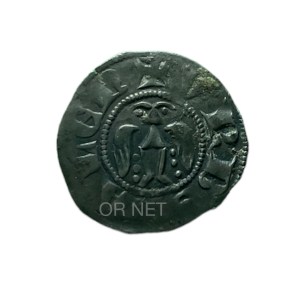 Denier très rare de la vacance du siège de l'évêché de Valence 1268-1272