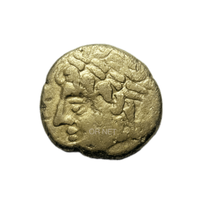 Très rare Statère en or allié du peuples des  Allobroges, 1er-2ème siècle avant J.C.