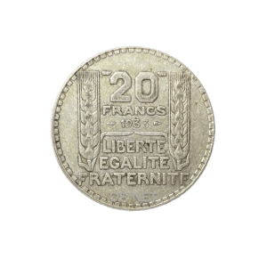 20 franc 1933 Turin au petit "3" décalé