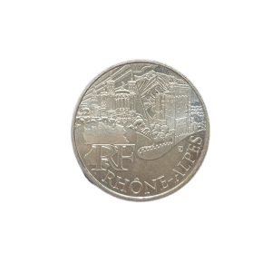 10 euro argent Rhône-Alpes 2011