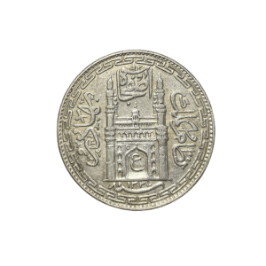 Roupie argent d'Inde de Mir Usman Ali Khan pour Hyderabad