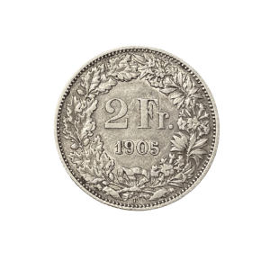 2 franc Suisse 1905 B