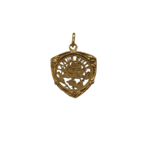 Pendentif "La plus belle" accompagné d'une rose