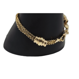 Bracelet au quatre chaînes en or rose