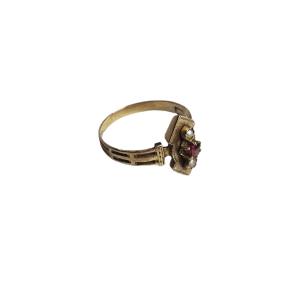 Bague vintage en or rose