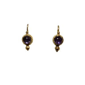 Boucles d'oreilles avec améthyste