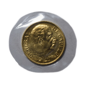 Médaille commémorative en or du Général De Gaulle 1980