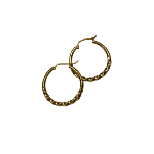 Boucles d'oreilles créoles torsadées