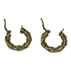 Boucles d'oreilles Créoles or.