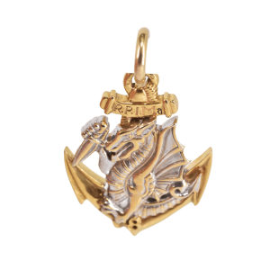 Pendentif or blanc et jaune 8 RPIMa