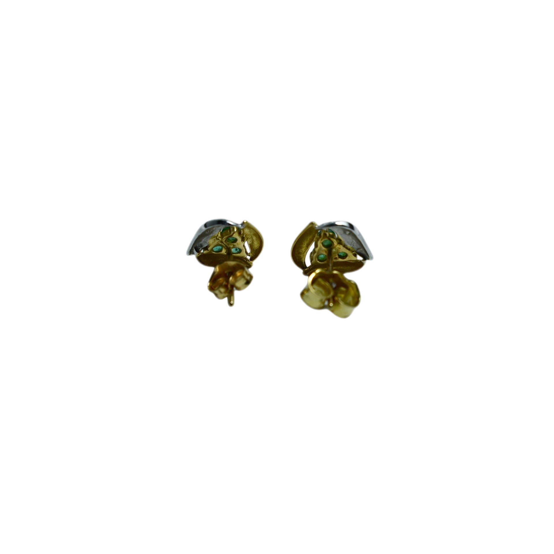 Boucles d'oreilles or 750 Émeraude – Image 3