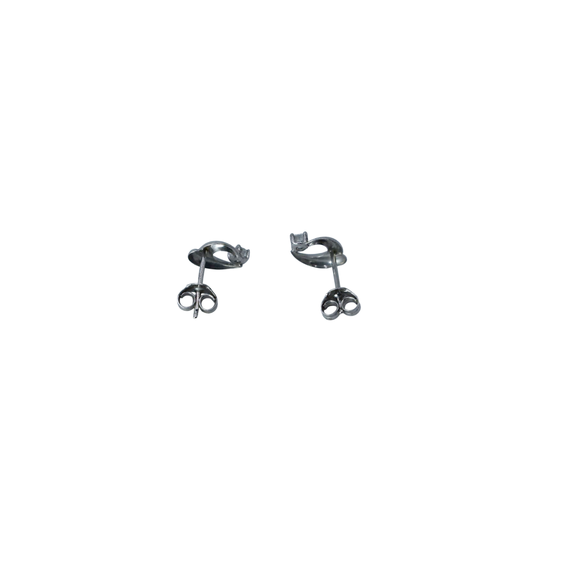 Boucles d'oreilles or blanc 750 – Image 3